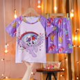 thumbnail image 1 of 10 (height108-118cm) horse-PurpleSummer Pijamas para niños Pantalones superiores Conjunto de pijamas de oso de dibujos animados Ropa para niños y niñas Pijamas para bebés Camiseta de manga corta esquí esquí Gafas de esquí, 1 of 3