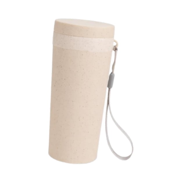 Botella de agua con , de , reutilizable, 300 ml, portátil, para exteriores, oficina, hogar, regalos para mujeres, hombres y niños Beige