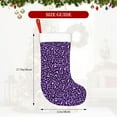 thumbnail image 3 of Cauagu Purple Leopard for Christmas Stockings,1-Pack Large Xmas Stocking Holiday and Farmhouse Stocking Fit for Christmas Holiday Party Decoration(17.7*11 Inch), 3 of 7