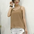 thumbnail image 3 of fvwitlyh Beige Tank Tops for Women Loose Fit Women Summer Stretch Slim Round Neck Ribbed Tank Basic Solid Top Medium, 3 of 5