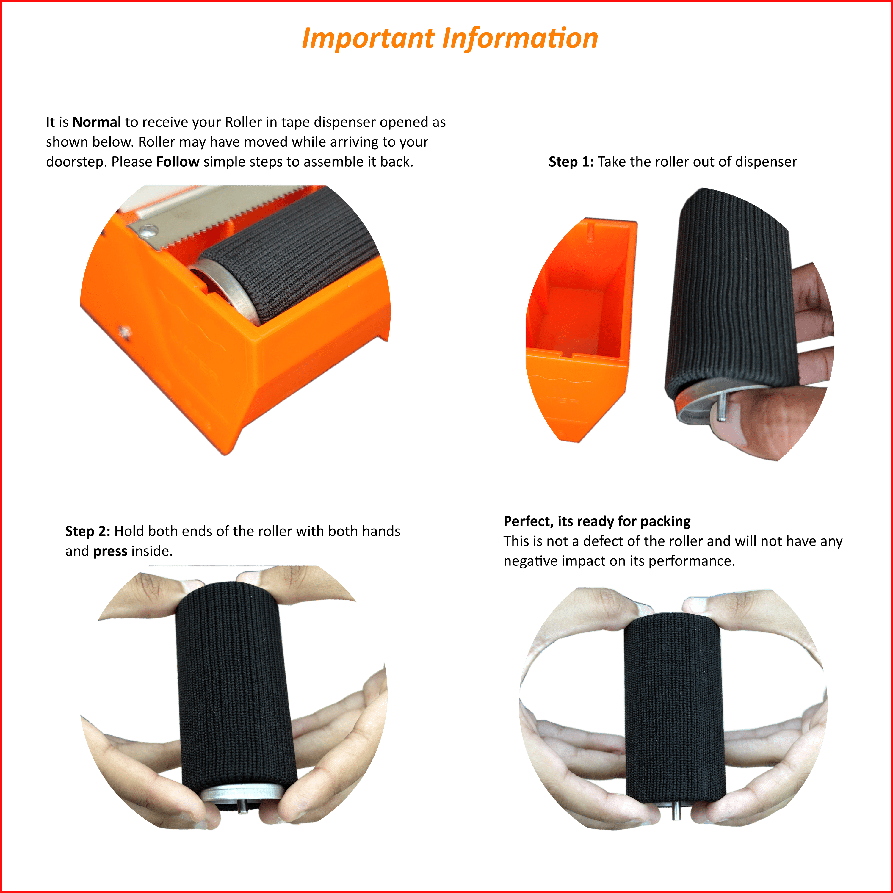 Water Activated Manual Desktop Gum Tape Dispenser Orange with Reinforced Kraft Paper Gummed Tape 2.75In x 75 feet Eco Friendly for Sealing Shipping Boxes