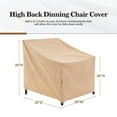thumbnail image 5 of WJ-X3 Waterproof Outdoor Patio Lounge Chair Cover, Tear Resistant&Anti Fade,29"(W) × 30"(D) × 36/26"(H), 5 of 8