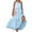 Light Blue, variant on Odbmxy Maxi Dresses for Women Plus Size Peplum Sleeveless Womens Dresses Pleated Fairy Party Loose Solid Color Dresses,Black L