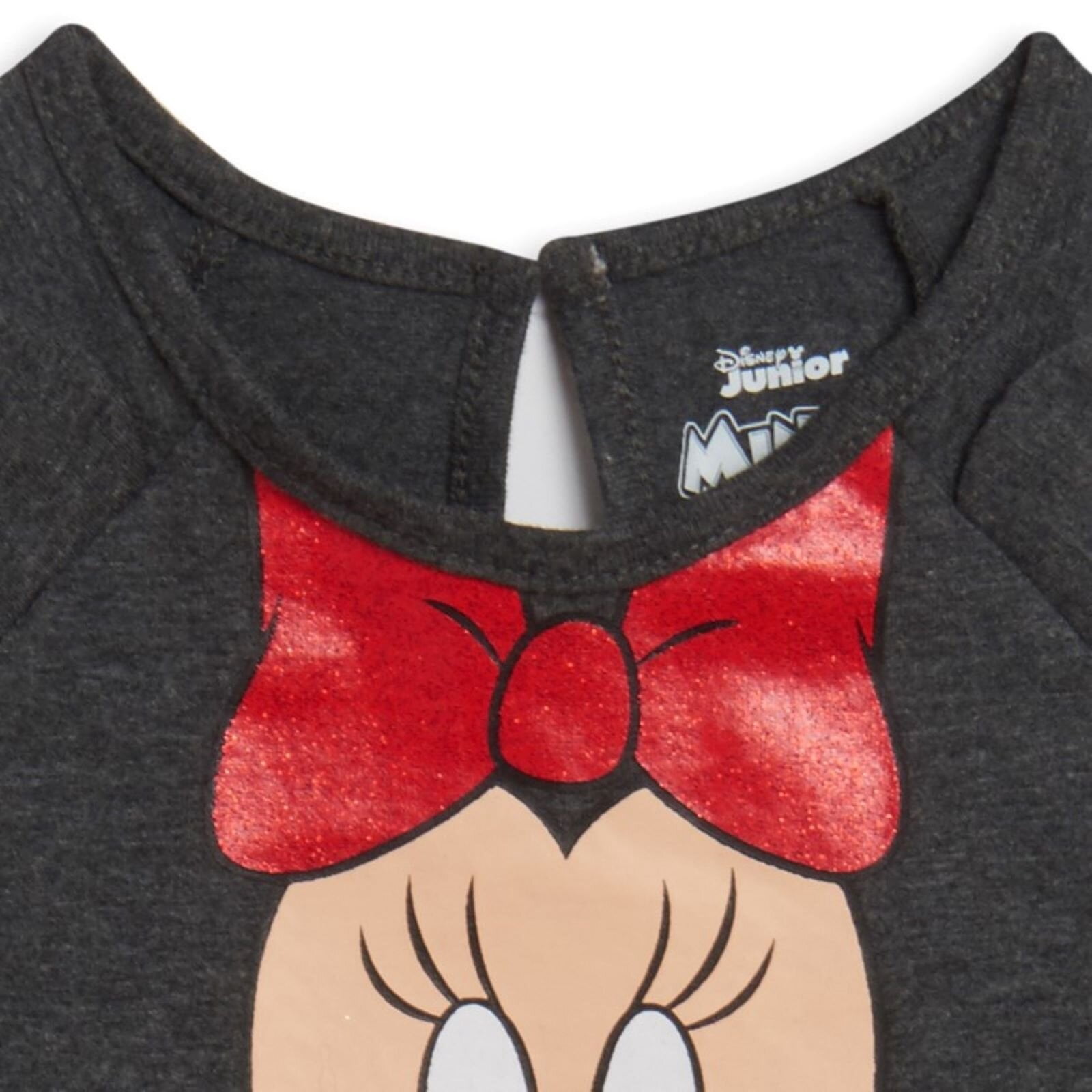 Disney Minnie Mouse Toddler Girls' Glitter T-Shirt and Tutu Leggings Set Minnie Mouse Red Grey