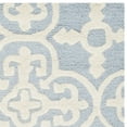 thumbnail image 3 of Safavieh Cambridge Collection CAM133A Handmade Moroccan Geometric Light Blue and Ivory Premium Wool Area Rug (9' x 12'), 3 of 3