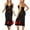 Black, variant on Sakmal Black Chemise Nightgowns for Women Mesh Plus Size Ultra-Soft Cozy Sleepwear Sleeveless Patchwork V-Neck Long Chemises S-6XL