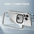 thumbnail image 5 of Case Compatible with iPhone 12, Luxury Transparent Lightweight Non-Yellowing Anti-Scratch Ultra Thin Wireless Charging TPU+PC Back Case Designed for iPhone 12, Clear, 5 of 6