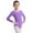 Lavender, variant on Aiihoo Kids Girls Ballet Dancer Gymnastics Leotard Long Sleeve Ballet Bodysuit Plain Dance Unitard Training Top Lavender 3