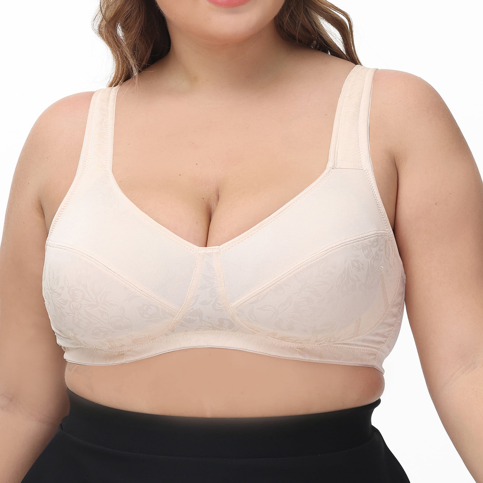 TIANEK Sports Bra for Women Casual T shirt Smooth Seamless Balconette shapermint  Plus Size Strap Breathable Push Up Unpadded Seamless Full Underwear  Clearance 
