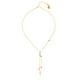 thumbnail image 1 of Collar triple dorado mujer CYRA con dije de luna, 1 of 2