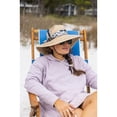thumbnail image 5 of CTM Wide Brim Crushable Straw Lifeguard Hat with Chin Strap, 5 of 6