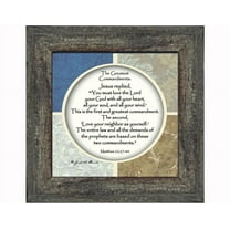 Greatest Commandments, Love God Love Others, Verses Frame, 6x6 75535