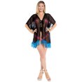 thumbnail image 5 of HAPPY BAY Women's Open Front Holiday Kimono Duster Cardigans XL-XXL Charcoal_AB731, 5 of 5