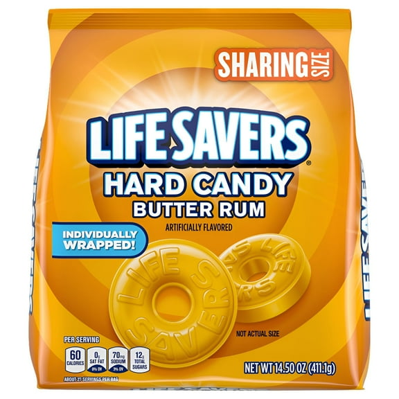 LifeSavers Butter Rum Individually Wrapped Hard Candy (Pack of 2)