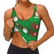 thumbnail image 3 of Balery Cute Santa Sujetadores deportivos con espalda cruzada para mujer, acolchados, sin costuras, de alto impacto, ideales para yoga, gimnasio, entrenamiento y fitness.-Large, 3 of 8