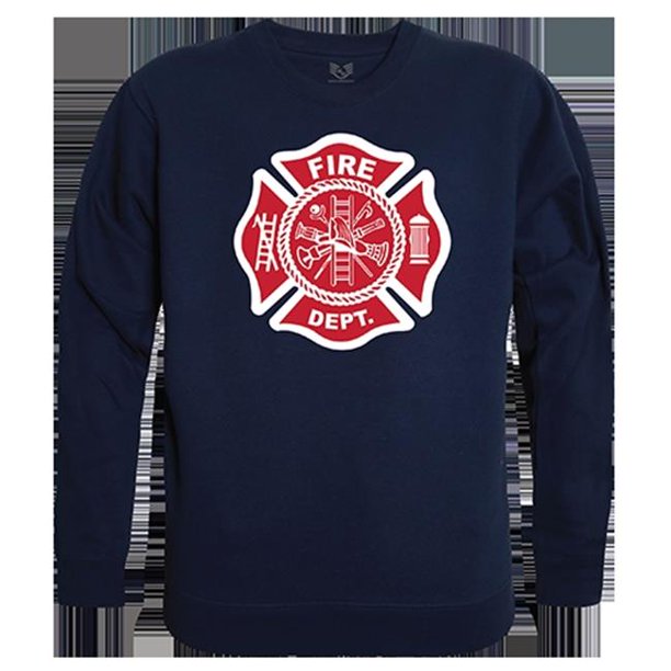 Rapid Dominance Rapid Dominance Rs3 Fd Nvy 04 Fire Department Graphic Crewneck Sweatshirt 44 Navy Extra Large Walmart Com Walmart Com
