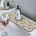 thumbnail image 7 of Pofeuu Lobster Sea Shell Print Splash Guard for Sink Faucet Sink Gadgets-Splash Guard Behind Faucet Drip Catcher for Kitchen, Bathroom,Sink Mat, 7 of 7