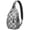Grey-25, variant on Tribal Patterns Chest Bag Anti-Theft Travel Daypack for Outdoor Adventures Rustic Style & Versatile