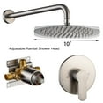 thumbnail image 5 of Boyel Living Wall Mount Balance Valve Shower System Round 10 inch Shower Head with Handheld Shower Brushed Nickel, 5 of 6