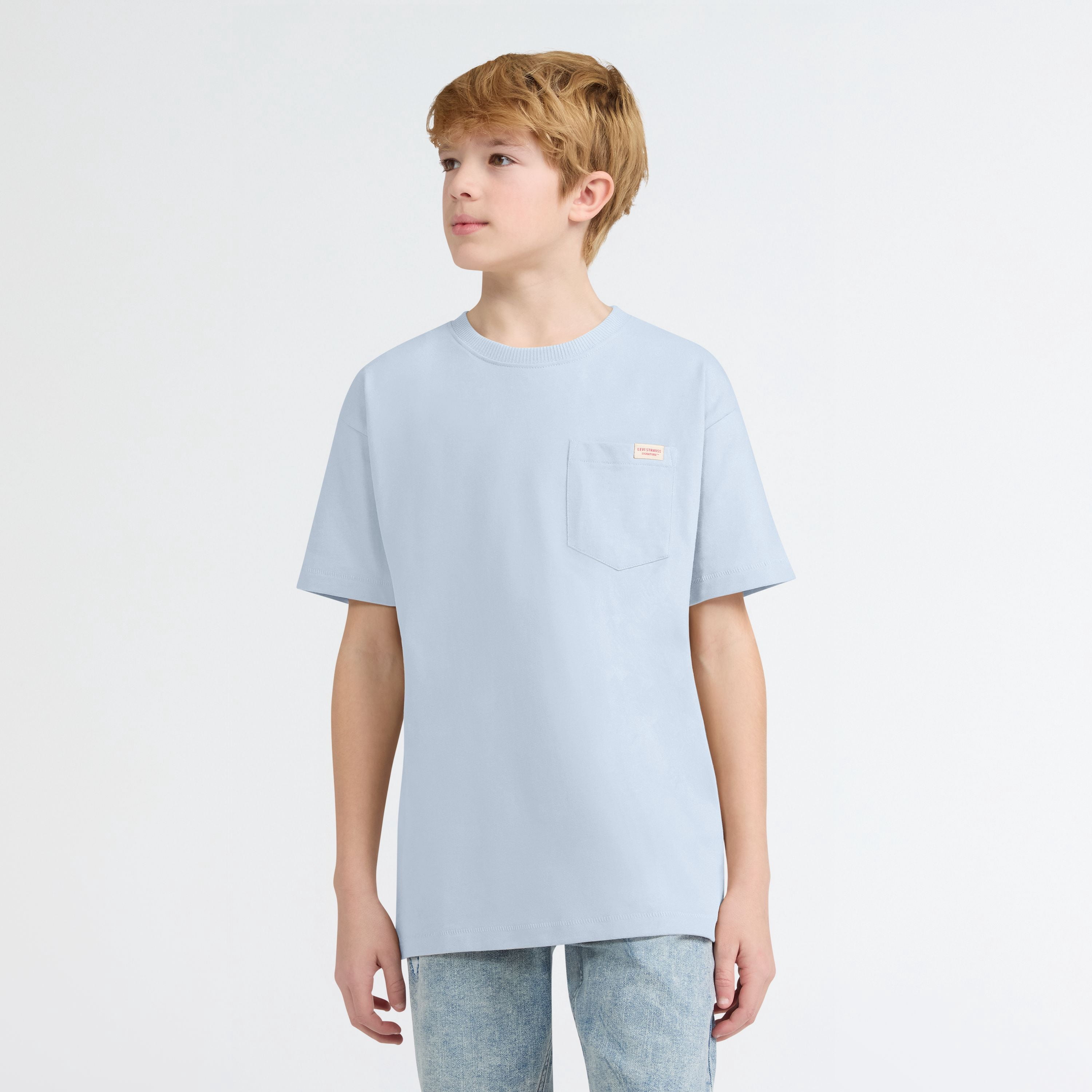 Levi Strauss Signature Boys Short Sleeve Pocket Tee, Sizes 4-18