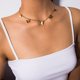 thumbnail image 3 of Moda Mujer Charm Colgante Cadena Ajustable Collar Joyería Regalo Regalo de cumpleaños para mamá Mujeres Esposa Niñas Ella - Dorado, 3 of 5