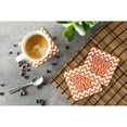 thumbnail image 3 of Letter W Chevron Orange and Regalia Foam Coaster Set of 4, 3 of 3