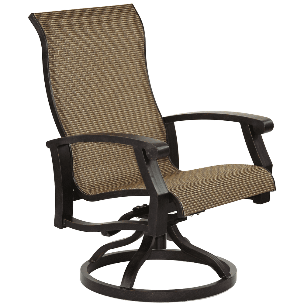 Barbados Sling Cast Aluminum Swivel rocker
