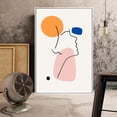 thumbnail image 2 of IDEA4WALL Framed Canvas Wall Art Minimalist Abstract Theme Painting Prints for Modern Home Decoration Ready to Hang, 2 of 4