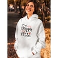 thumbnail image 2 of Happy October. Strawberries Hoodie Women -Image by Shutterstock, Female Small, 2 of 4