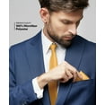 thumbnail image 5 of Vittorio Farina Solid Satin Necktie & Pocket Square, 5 of 234