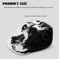 thumbnail image 4 of CHAQLIN Vintage Beret Hat for Golf Summer, Black White Smoke Pattern Polyester All-Season Newsboy Hat Light, 4 of 4