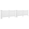 thumbnail image 2 of vidaXL Couvre-Radiateur 2 Pcs Blanc 172x19x81.5 cm MDF, 2 of 5
