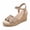 Beige, variant on Women Wedge Sandals Summer Womens Espadrille Shoes Ankle Strap Beach Shoes