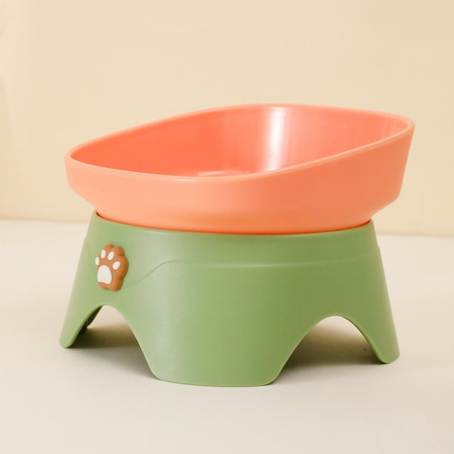 Pet Bowls for Dogs,Pet Feeding Bowl 15 Degree Inclined Non Slip Non Tip Design