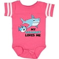 thumbnail image 3 of Inktastic My Grammy Loves Me with Cute Sharks Boys or Girls Baby Bodysuit, 3 of 5