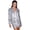 Silver, variant on MDUKONU Women's Sequined Long Sleeve Cardigan with Open Front and Matching Sequin Skirt Set Blue M