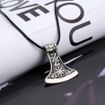 Nordic Hatchet Mjolnir Thor Viking Gothic Chain Necklace Pendant ...