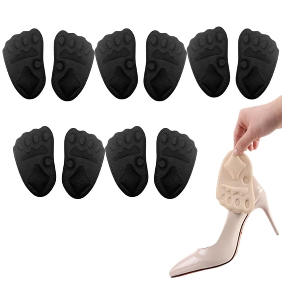 Metatarsal Pads Women, Shoe Inserts for Women, Ball of Foot Cushions Relief and Comfort, One Size Fits Any(5Pairs)