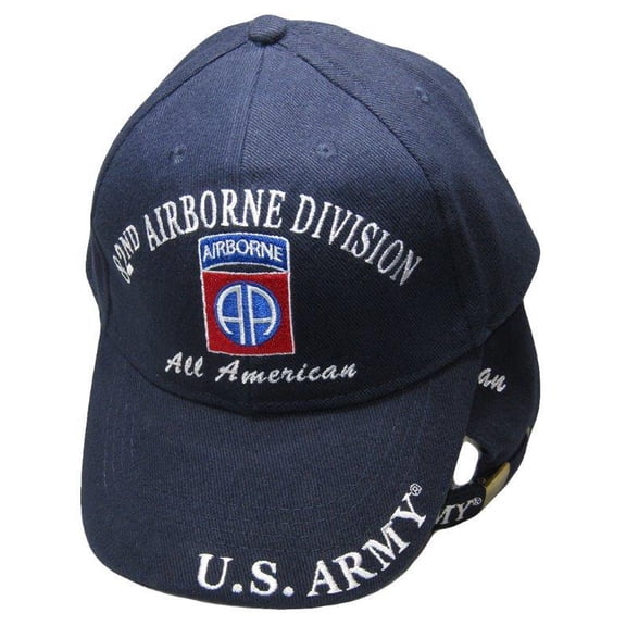 Army Airborne All American 82nd Division Navy Blue Embroidered Cap Hat