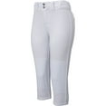 thumbnail image 2 of Evoshield Women's Standout High Rise Fastpitch Softball Pant White XL, 2 of 4