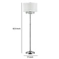 thumbnail image 5 of Twisted Crystal Accent Floor Lamp with Dual Fabric Shade, Clear- Saltoro Sherpi, 5 of 5