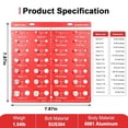 thumbnail image 3 of 28 Sizes Thread Nut & Bolt Gauge Aluminum Alloy Metric Imperial Identification, 3 of 9