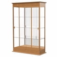 thumbnail image 4 of Waddell 791K-MB-CHK Varsity 48 x 77 x 18 in. 2 Hinged Doors Lighted Floor Display Case, Mirror Back - Cherry Oak, 4 of 5