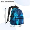 thumbnail image 4 of Wukai Futuristic Blue Light Wolf Versatile Backpack:Spacious,Organized,Comfortable,Ideal for Travel and Everyday Use with Multiple Pockets and Padded Straps, 4 of 8
