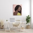 thumbnail image 2 of Stupell Industries African American Woman with Gold Glitz Eye Shadow Graphic Art Gallery-Wrapped Canvas Print Wall Art, 30x40, by Marcus Prime, 2 of 5