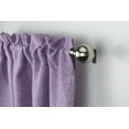 thumbnail image 3 of Aiking Home Rod Pocket Faux Linen Textured Semi-Sheer Window Curtain Valances (Set of 2, 56"x16" Each Panel, Lilac), 3 of 4