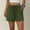 *Army Green, variant on ClodeEU Women's Elastic Waist Shorts,Casual Solid Color Loungewear Shorts with Pockets Army Green,Women's Plus L
