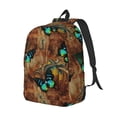 thumbnail image 2 of Yiaed Vintage Butterfly Green Print Backpack, Premium Laptop Backpack, Travel Backpack for Women, Lightweight Backpacks, Comfortable Back Pack-Medium, 2 of 5