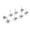 Nickel, variant on BIMZUC 50Pcs Purse Handbag Cone Feet Nailhead Stud Spike Leather Craft Supplies (Black 10mm) [cite: 70] for Custom Arts and Fashion DIY Projects