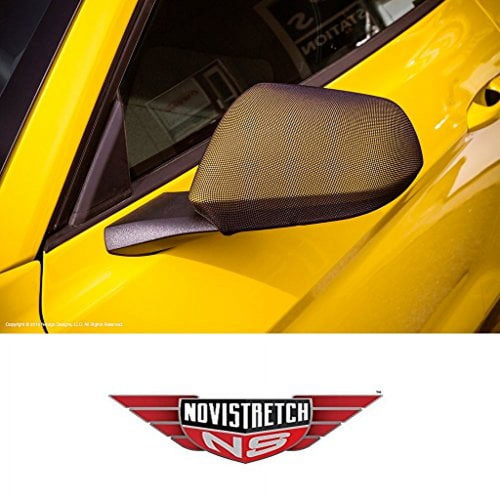 Mustang 6th Generation NoviStretch Mirror Bra Covers High Tech Stretch Mask Fits: All Mustangs 2015 and Newer - image 2 of 4